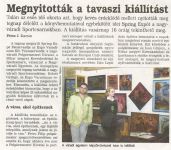 Megnyitottak a tavaszi kiallitast